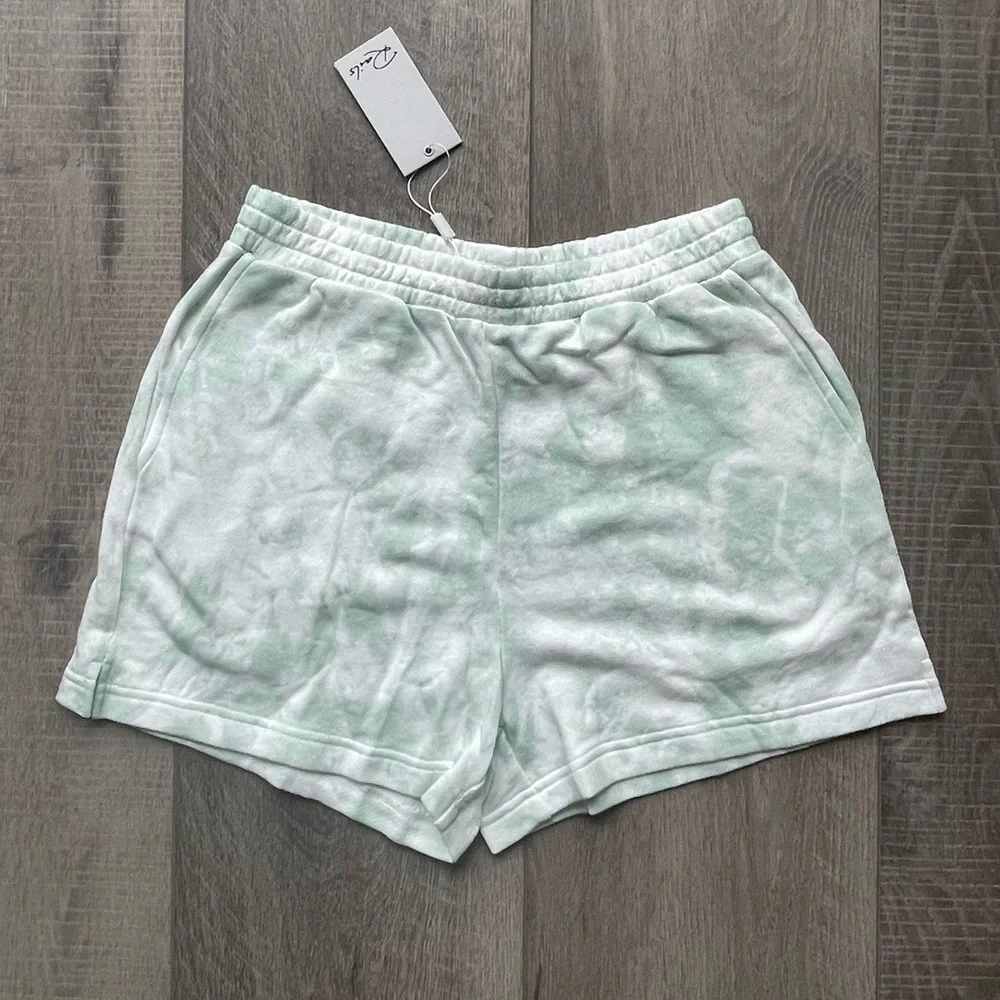 Rails Jane Sweat Shorts in Mint Tie Dye Size Small
